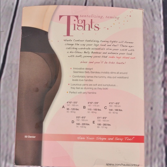 Spanx Haute Contour Footless Tights Nude F - Picture 5 of 6